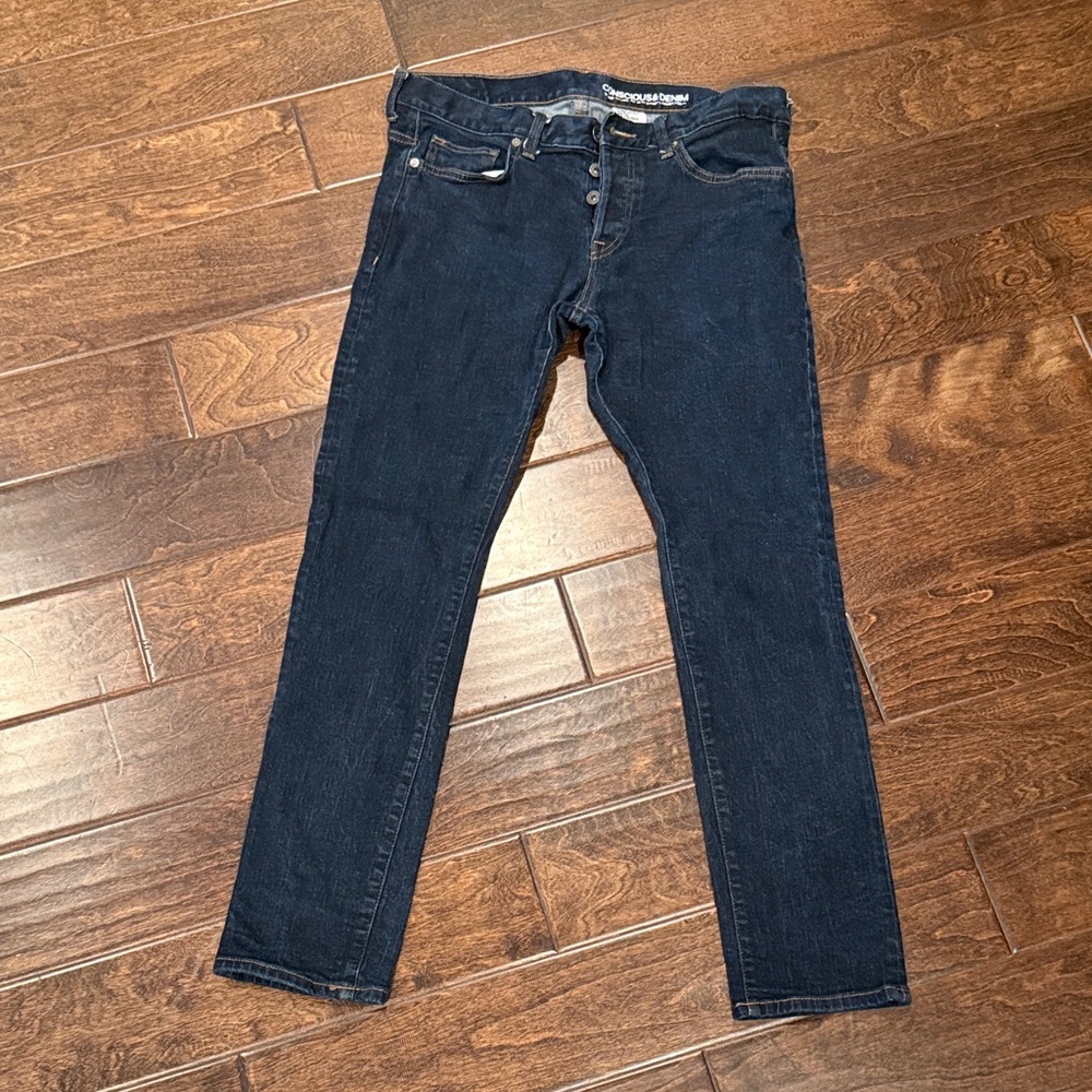H&M Dark Blue Skinny Jeans for Men